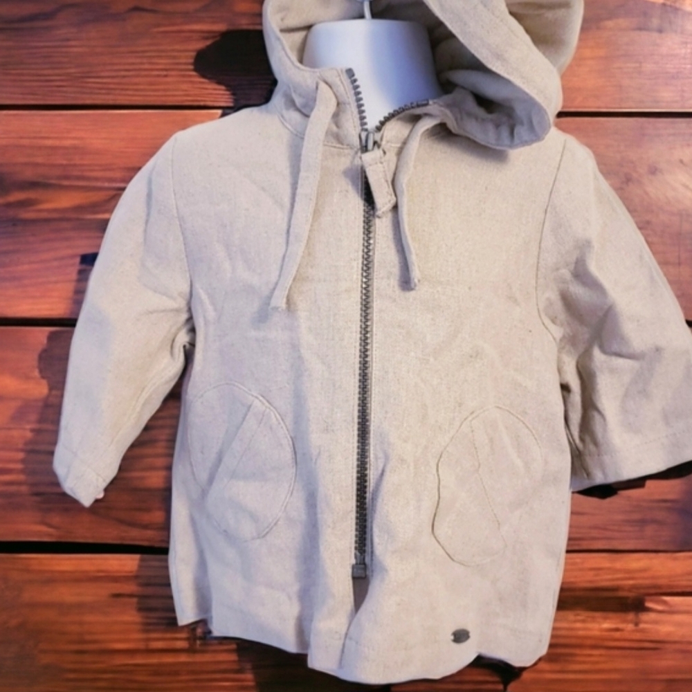 Giesswein Natural Beige Hooded Jacket